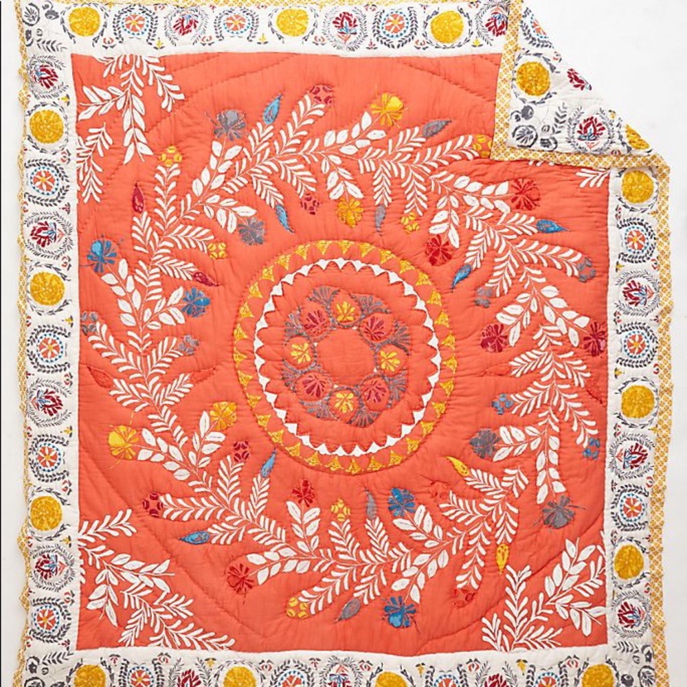 anthropologie zocalo quilt set (4 piece)